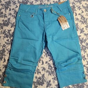 Teal  Capri Pants